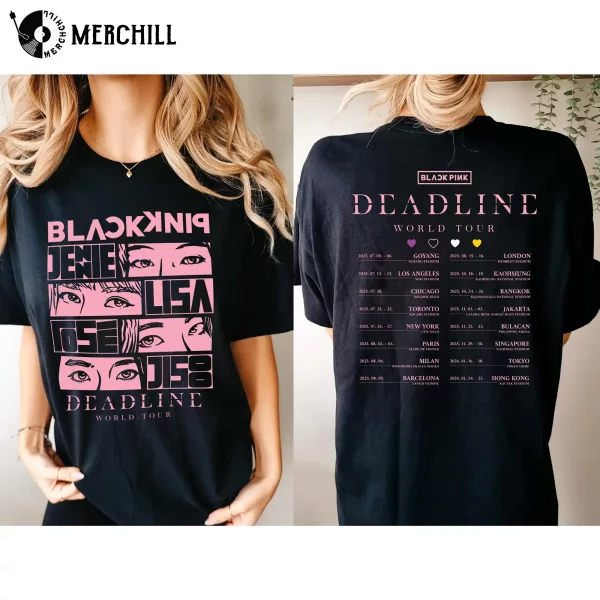 BlackPink Deadline World Tour Shirt Gift for Blinks