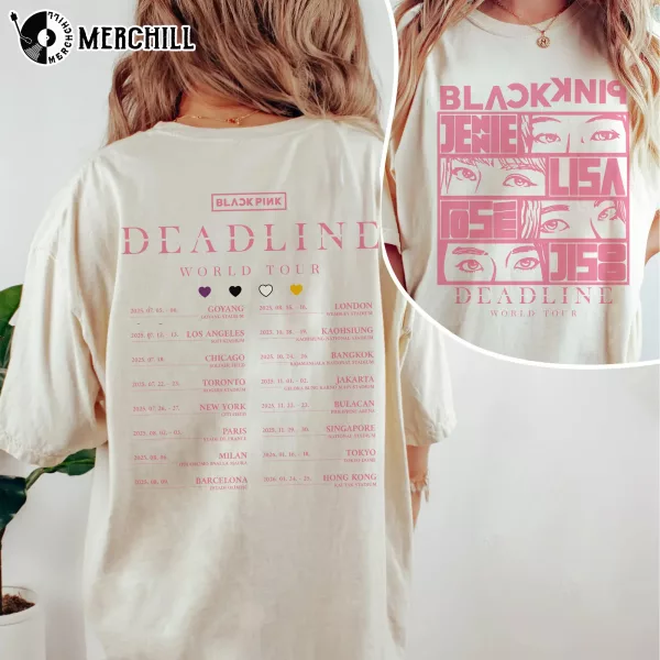 BlackPink Deadline World Tour Shirt Gift for Blinks