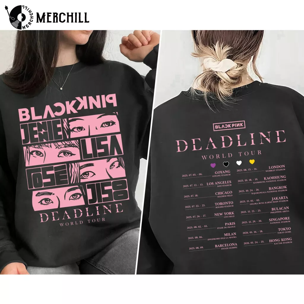 BlackPink Deadline World Tour Shirt Gift for Blinks 8 1 BlackPink Deadline World Tour Shirt Gift for Blinks 8 1
