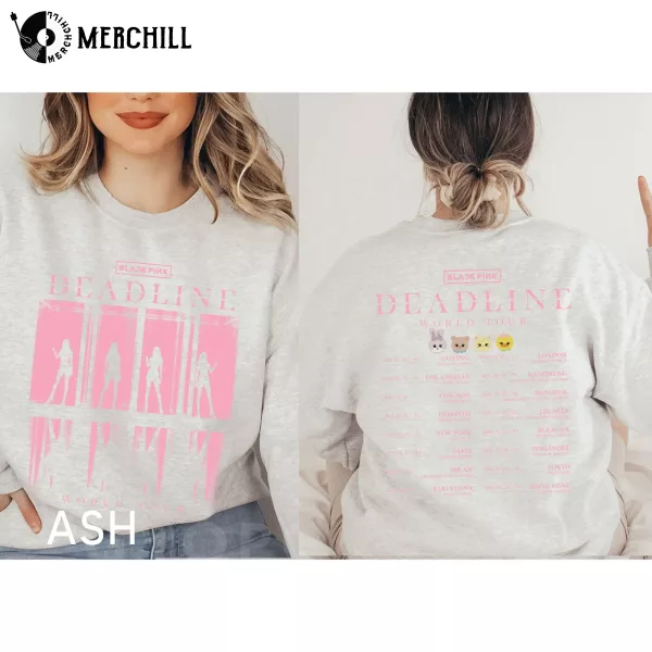 BlackPink Deadline World Tour Shirt with Silhouette Design Gift for Blinks