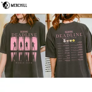 BlackPink Deadline World Tour Shirt with Silhouette Design Gift for Blinks