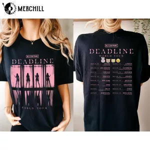 BlackPink Deadline World Tour Shirt with Silhouette Design Gift for Blinks
